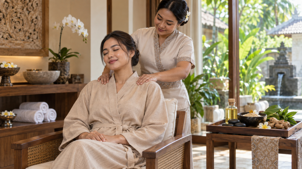 Spa terbaik di Bali dengan perawatan pijat profesional.